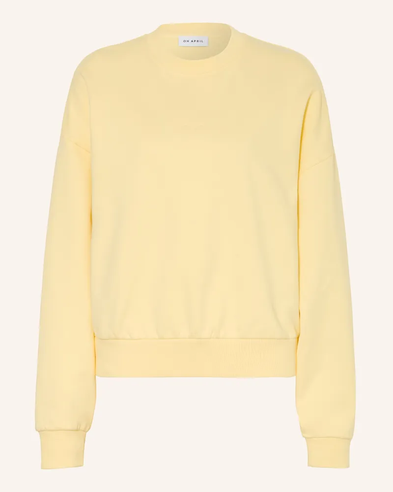 OH APRIL Sweatshirt COFFEE Hellgelb