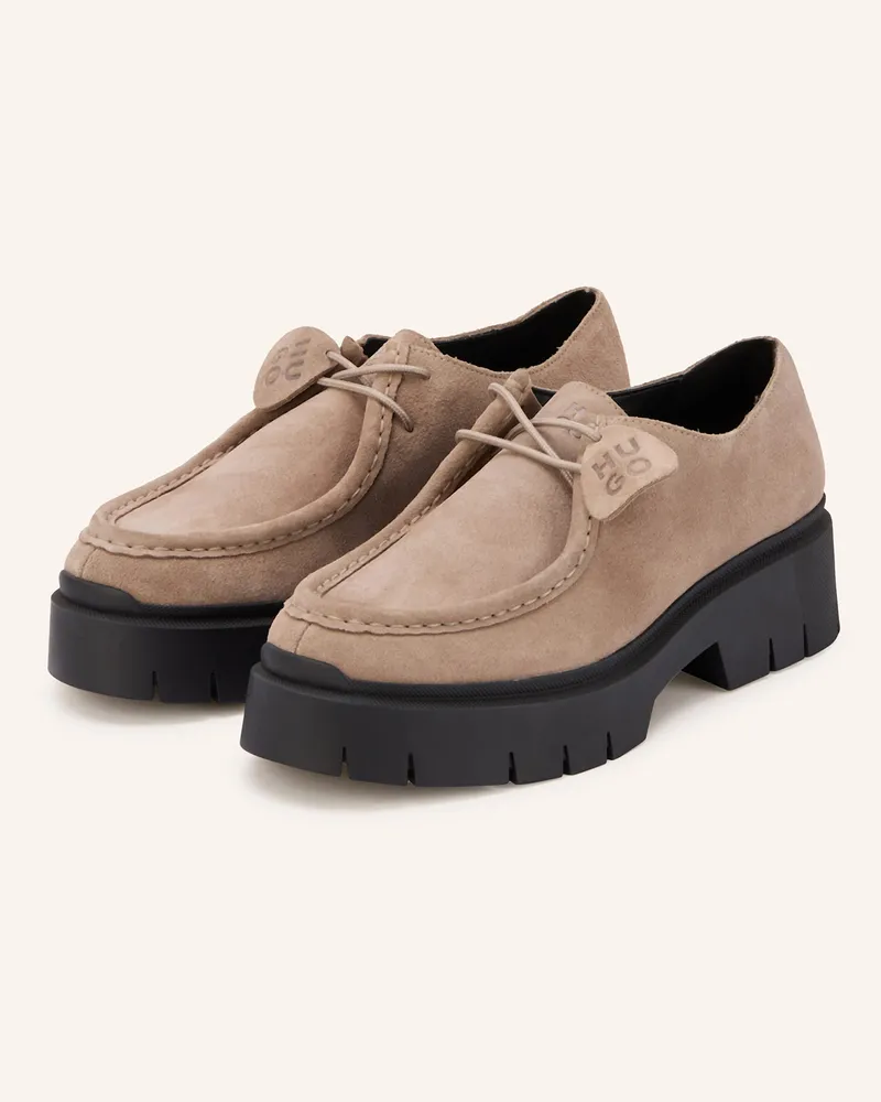 HUGO BOSS Plateau-Schnürer KRIS Beige