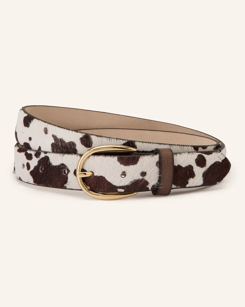 Vanzetti Ledergürtel Creme