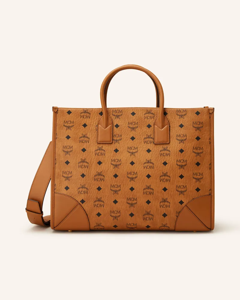 MCM Shopper München braun Cognac
