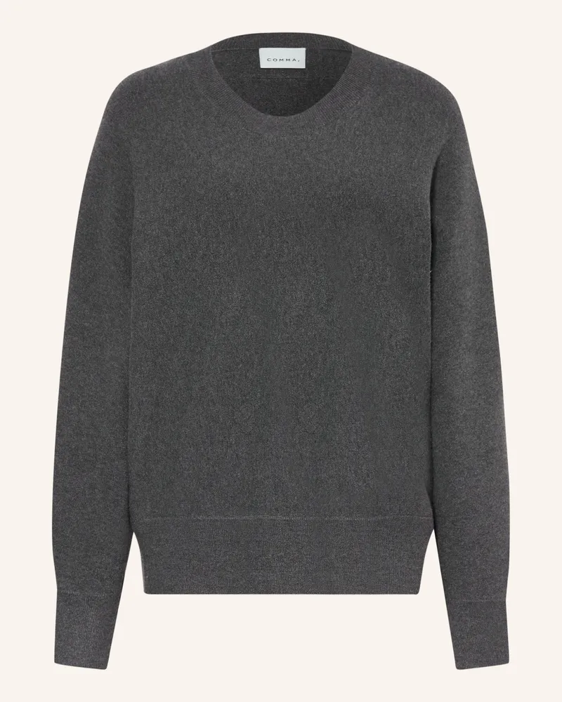 COMMA Pullover grau Dunkelgrau