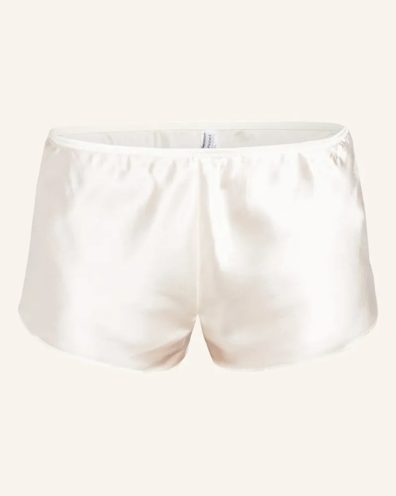 Simone Pérèle Schlafshorts DREAM aus Seide Beige