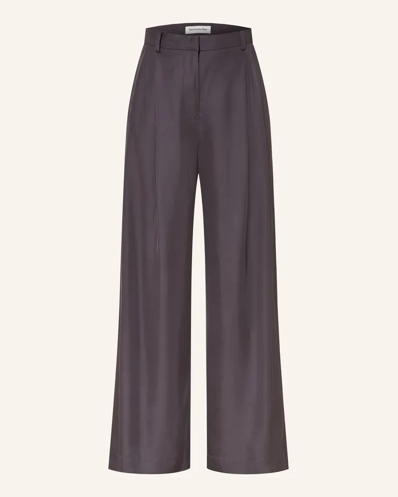 FRANKIE Shop Marlenehose Marfa blau Dunkelgrau