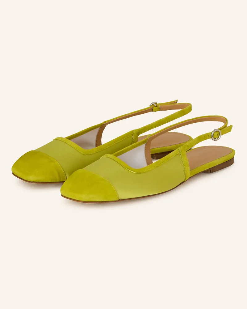 aeyde Slingballerinas GERALDINE Hellgrün