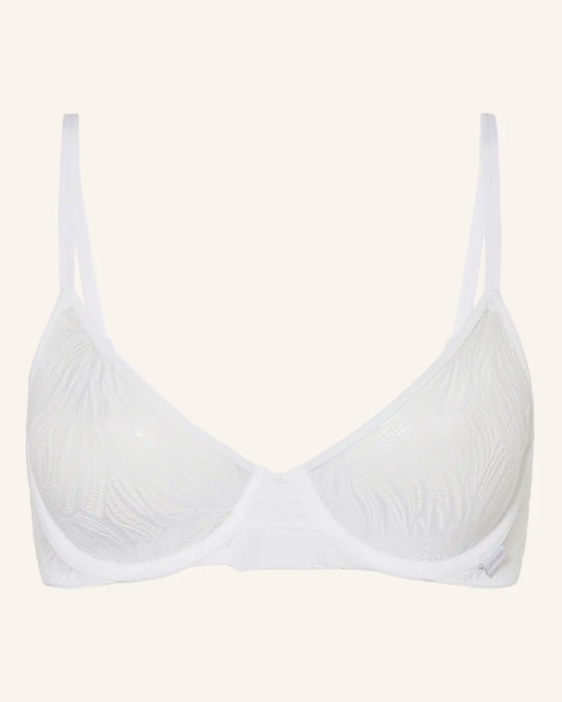 Calvin Klein Schalen-BH SHEER MARQUISETTE Weiss