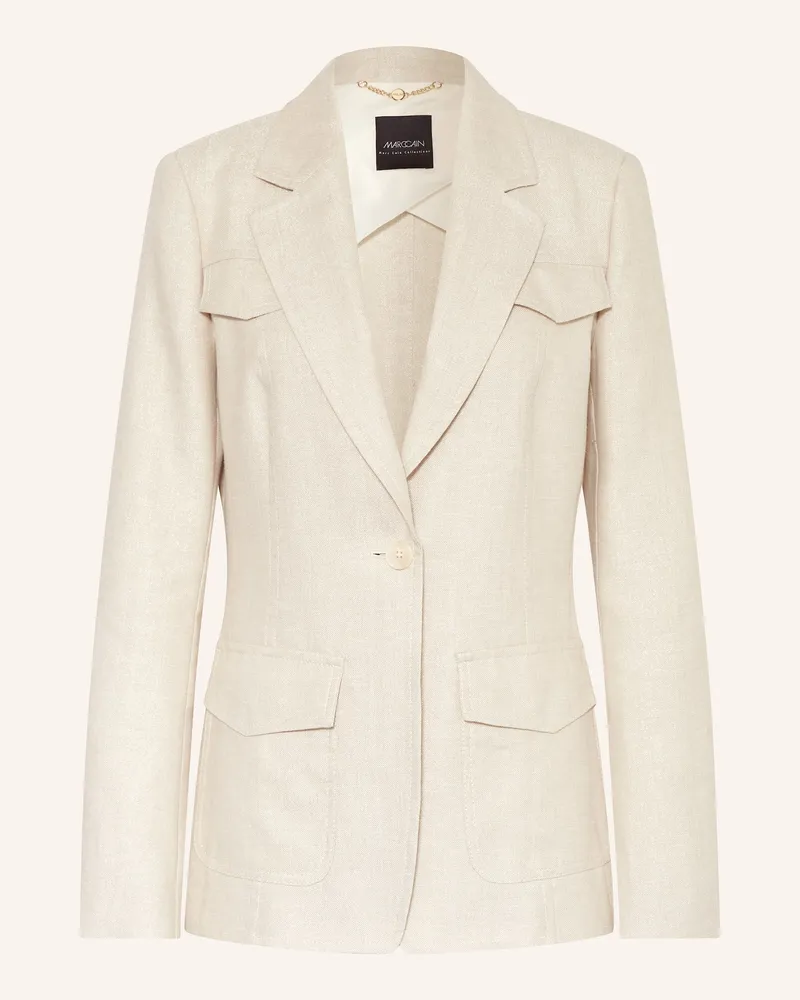 Marc Cain Blazer mit Glitzergarn und Leinen 607