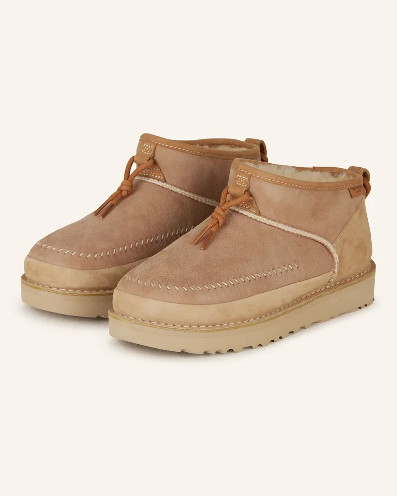 UGG Boots ULTRA MINI CRAFTED REGENERATE Beige