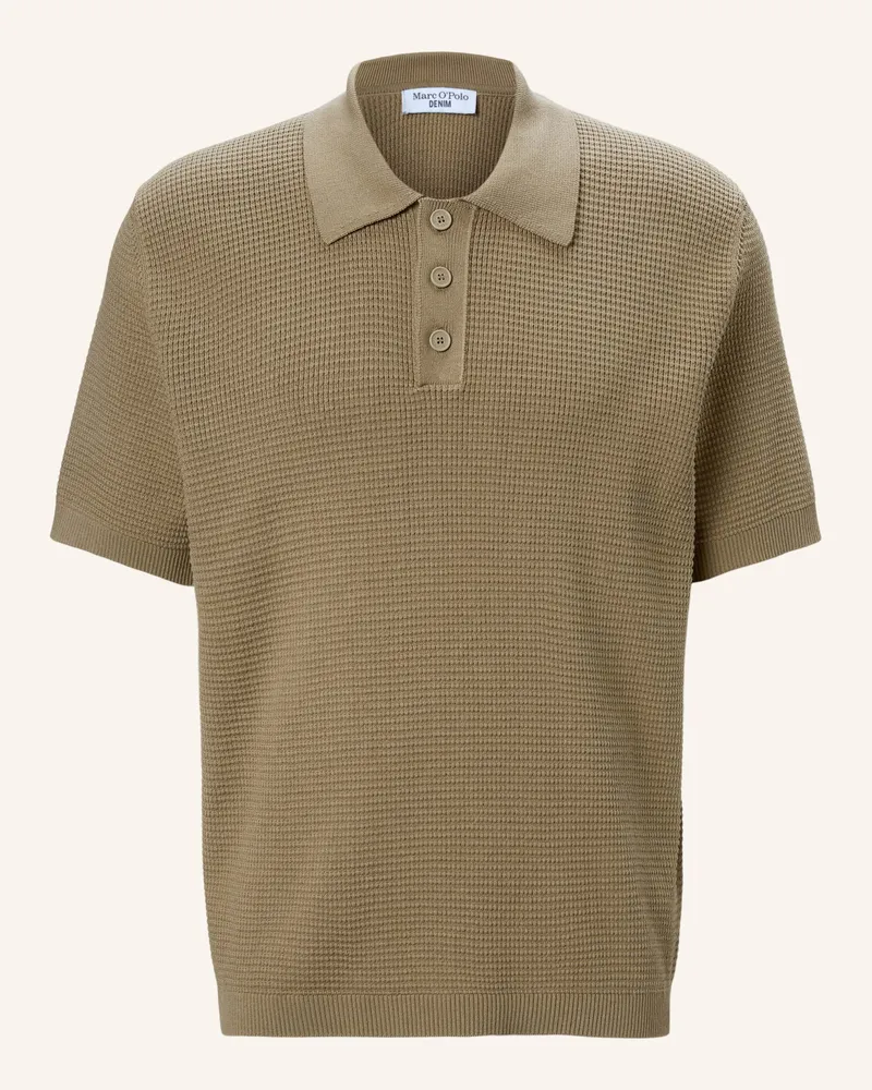 Marc O'Polo Strick Poloshirt Braun