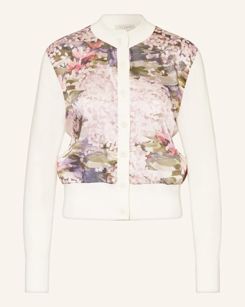 Ted Baker Strickjacke SISILLA im Materialmix Weiss