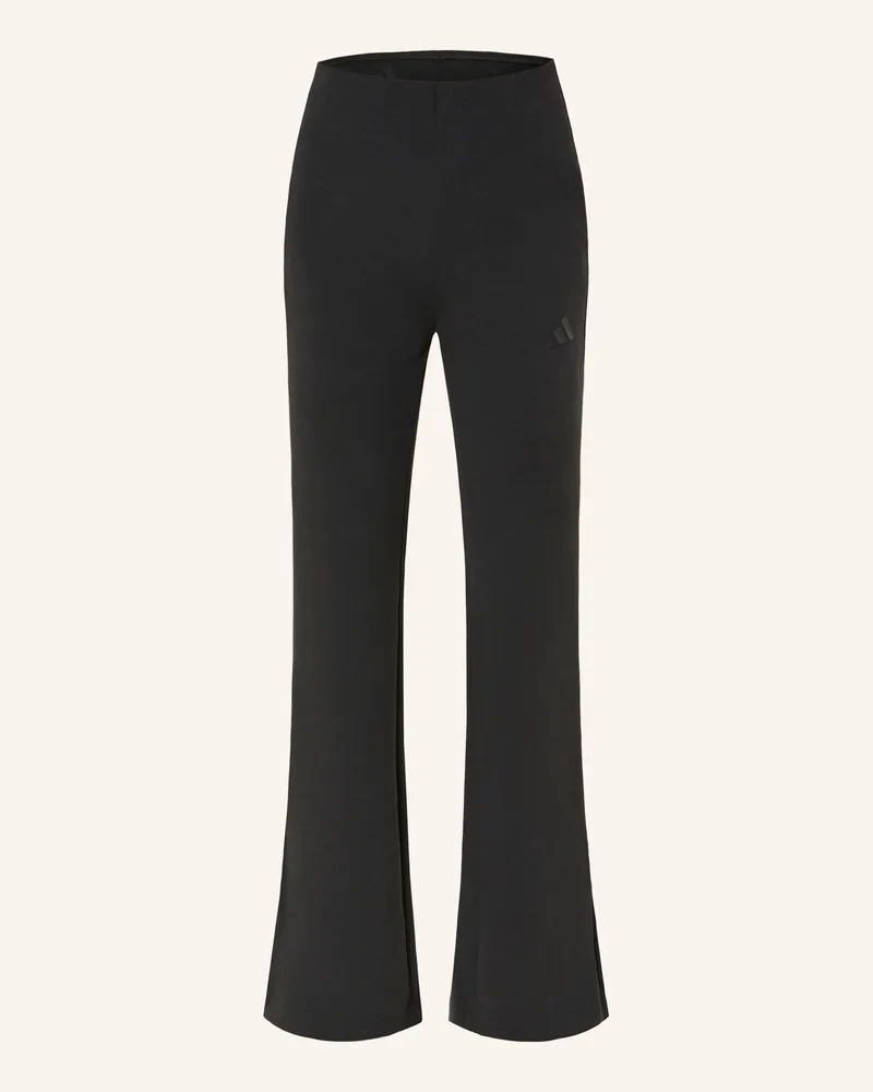 adidas Hose Soft Lux Flared schwarz Schwarz