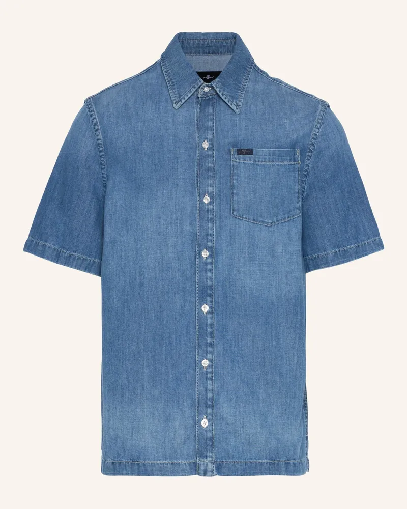 7 for all mankind S Regular Shirt blau Blau