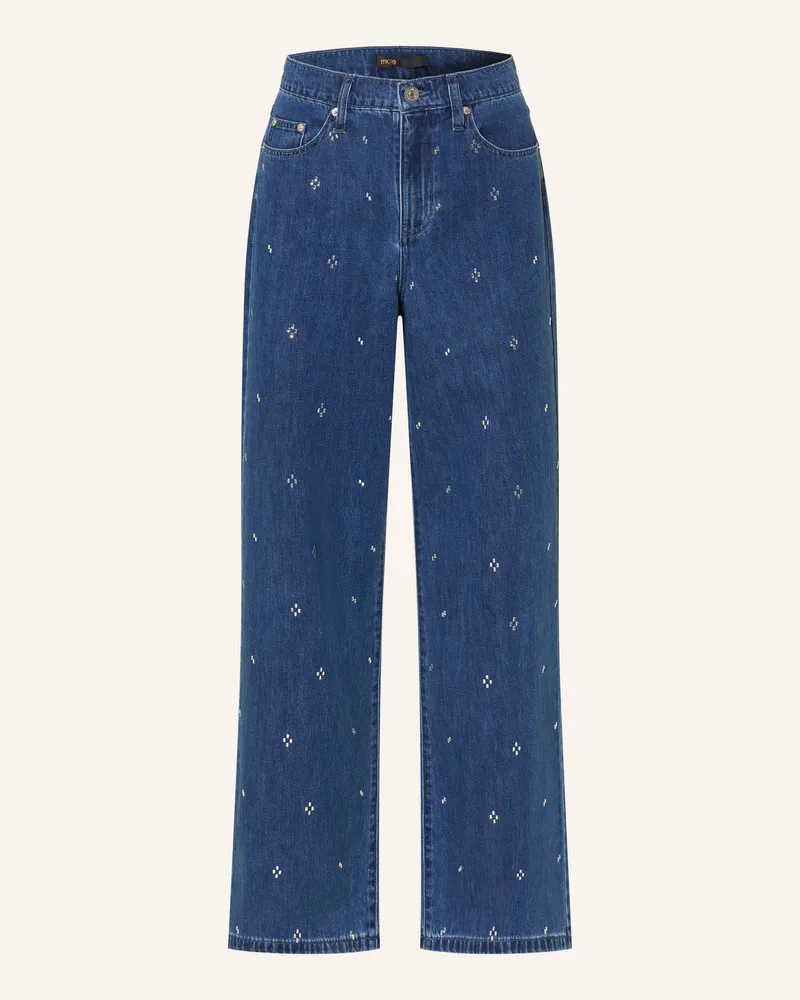 Maje Straight Jeans Mit Schmucksteinen blau 0201