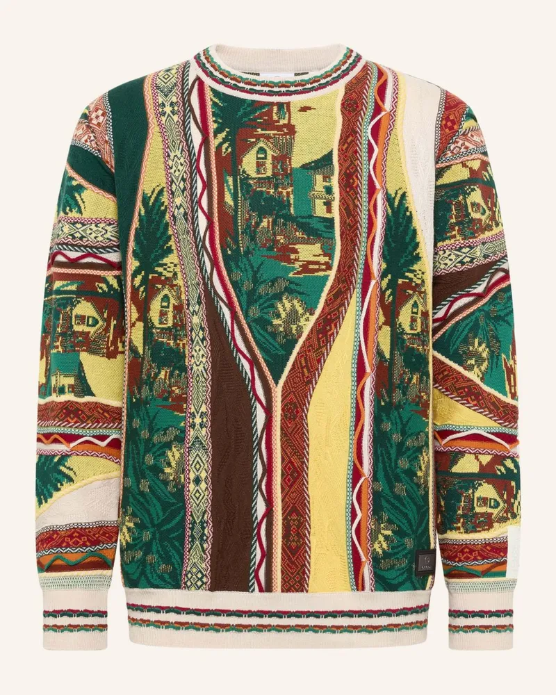 Carlo Colucci Strickpullover - Carlo Cuba Libre Fazzioli beige Blau