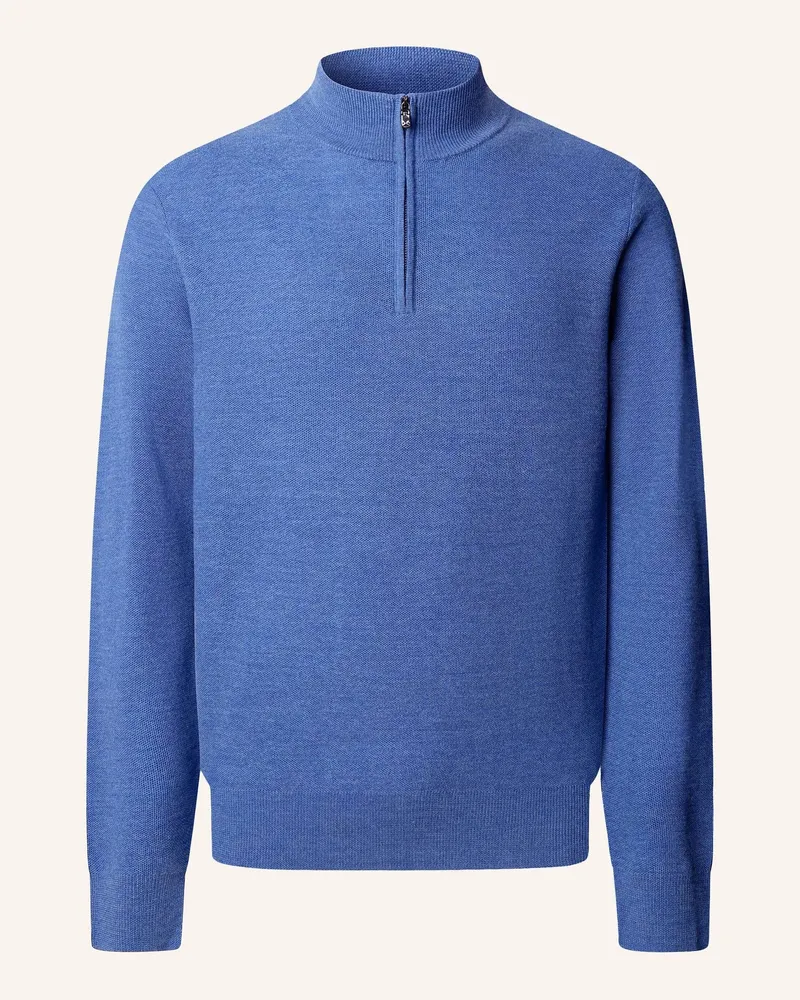 Hackett Pullover Sr Stitch Hzip blau Blau