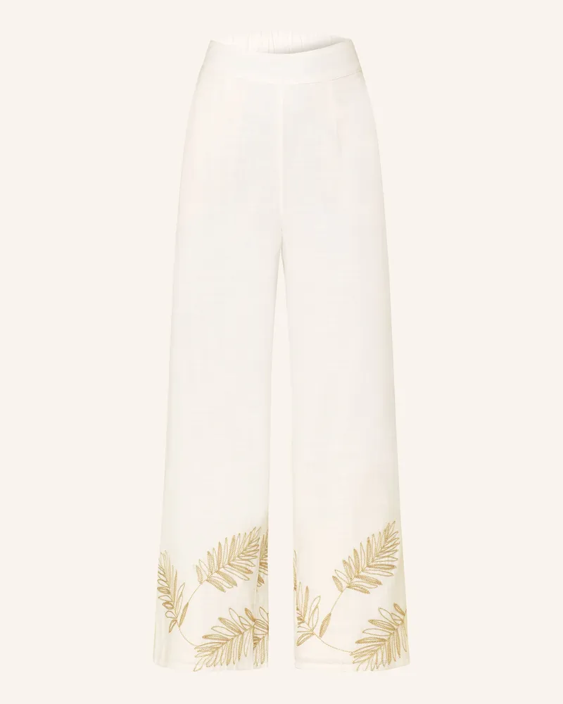 S.Oliver Culotte Mit Glitzergarn weiss Ecru