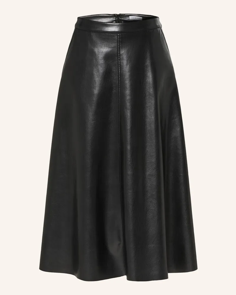 Mrs & HUGS Rock In Lederoptik schwarz Schwarz