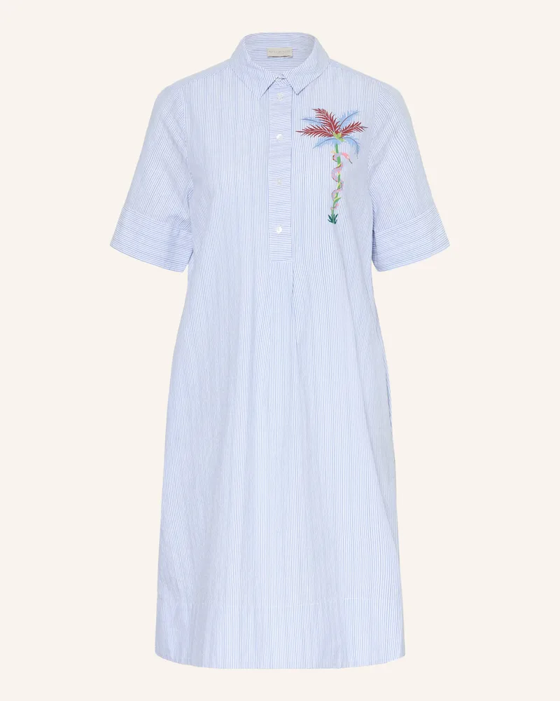 Milano Italy Hemdblusenkleid blau Blau