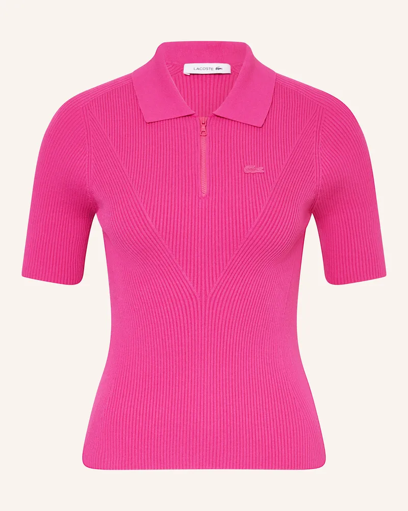Lacoste Strickshirt Fuchsia