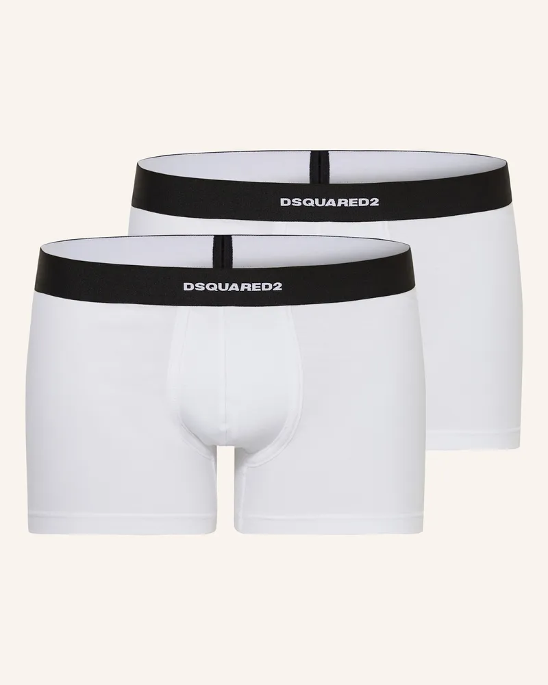 Dsquared2 2er-Pack Boxershorts Weiss