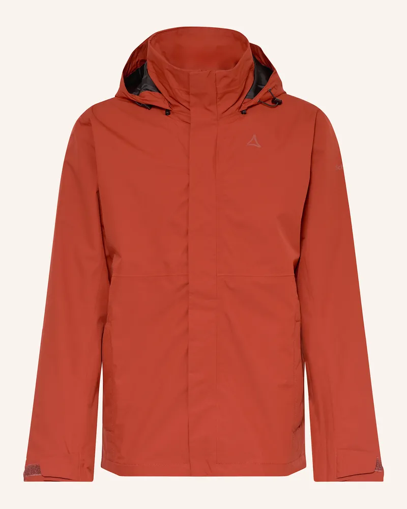 Schöffel Regenjacke Dunkelorange