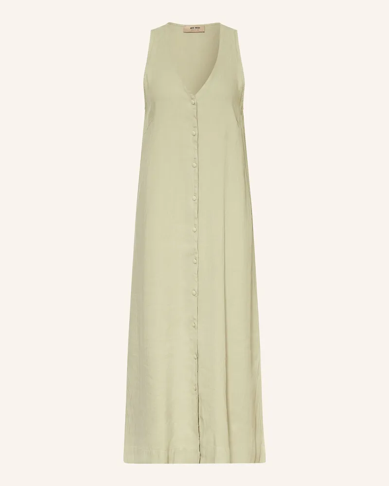 Mos Mosh Kleid MMNULA mit Leinen Hellgrün