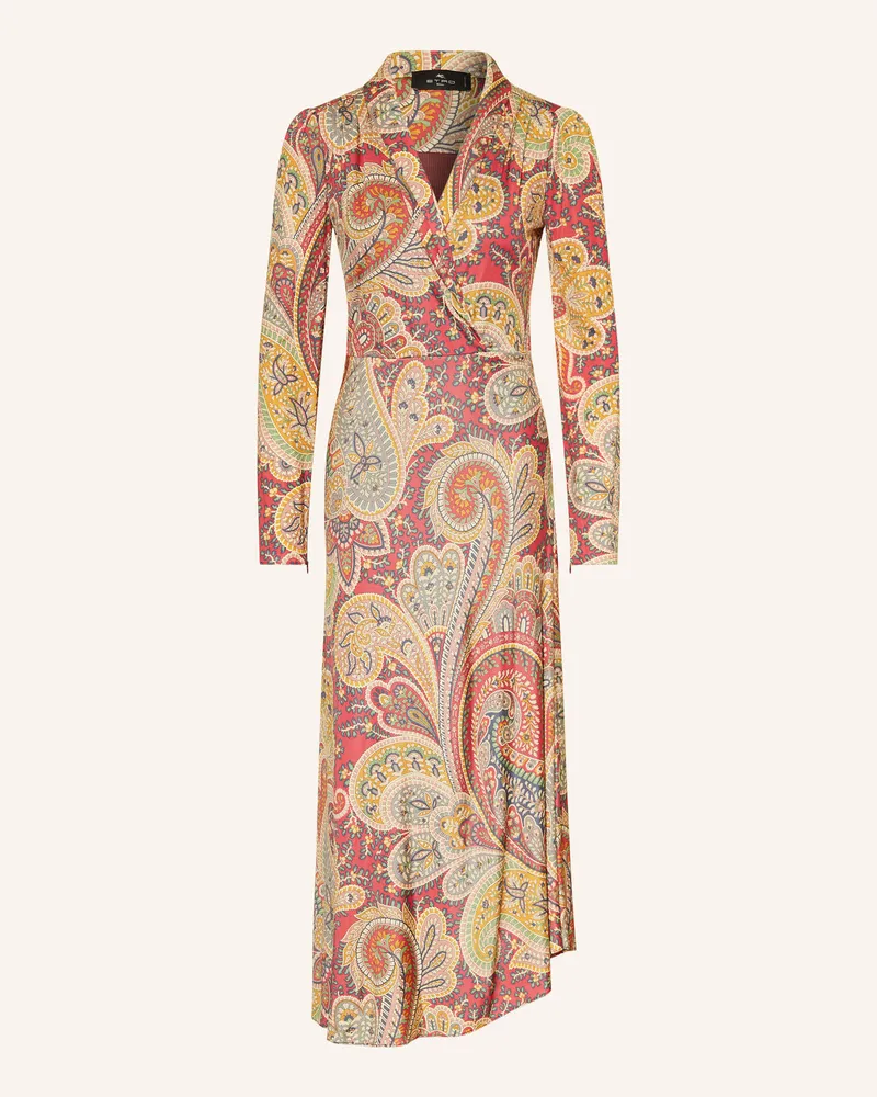 Etro Cocktailkleid Dunkelrot