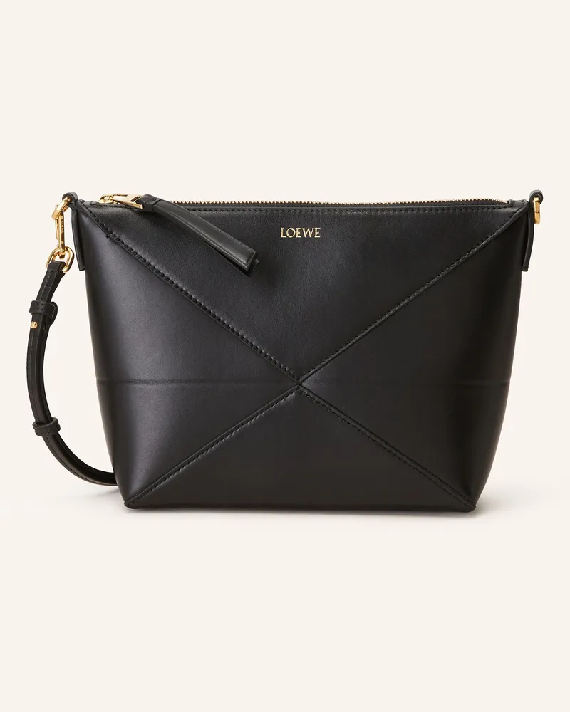 Loewe Pouch Puzzle Fold schwarz Schwarz