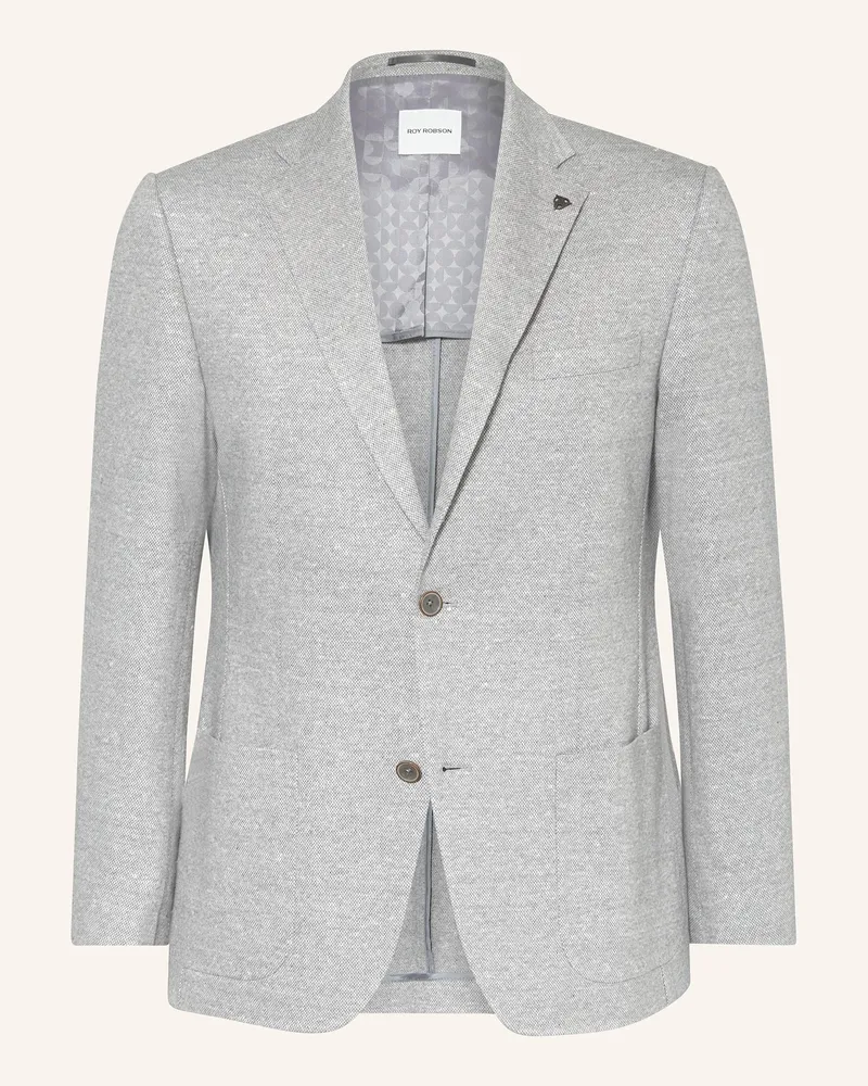 Roy Robson Sakko Slim Fit mit Leinen Grau