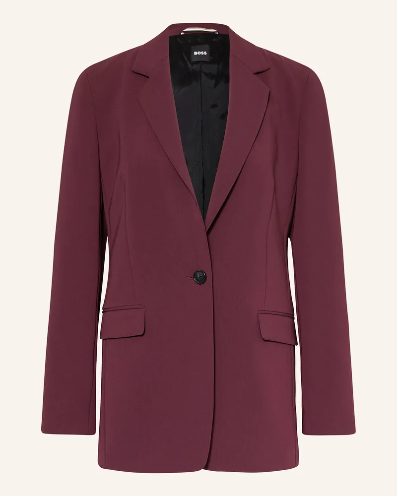 HUGO BOSS Blazer Jocaluah rot Dunkellila