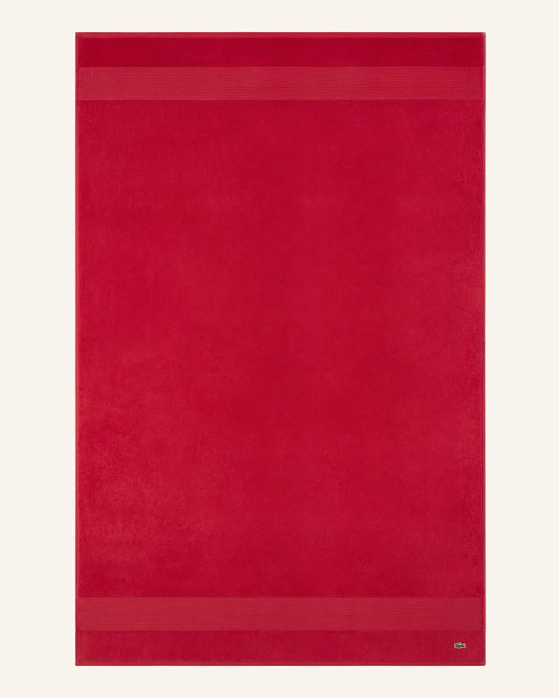 Lacoste Badetuch LLECROCO Rot