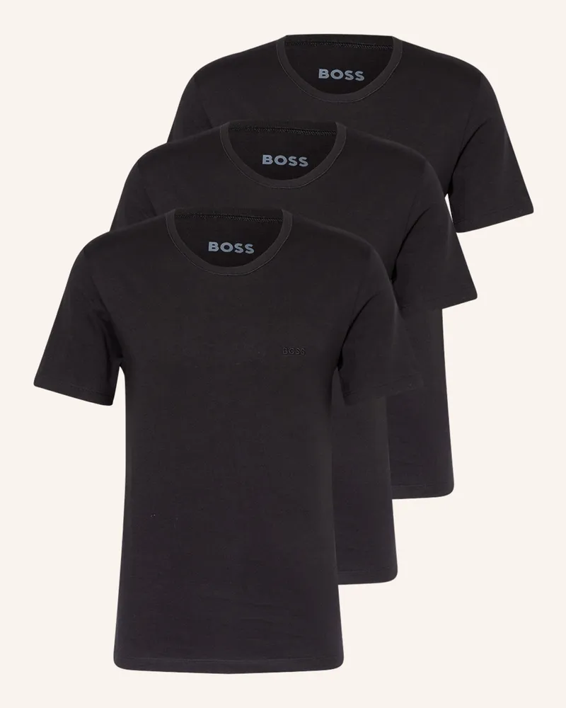 HUGO BOSS 3er-Pack T-Shirts ONE Schwarz
