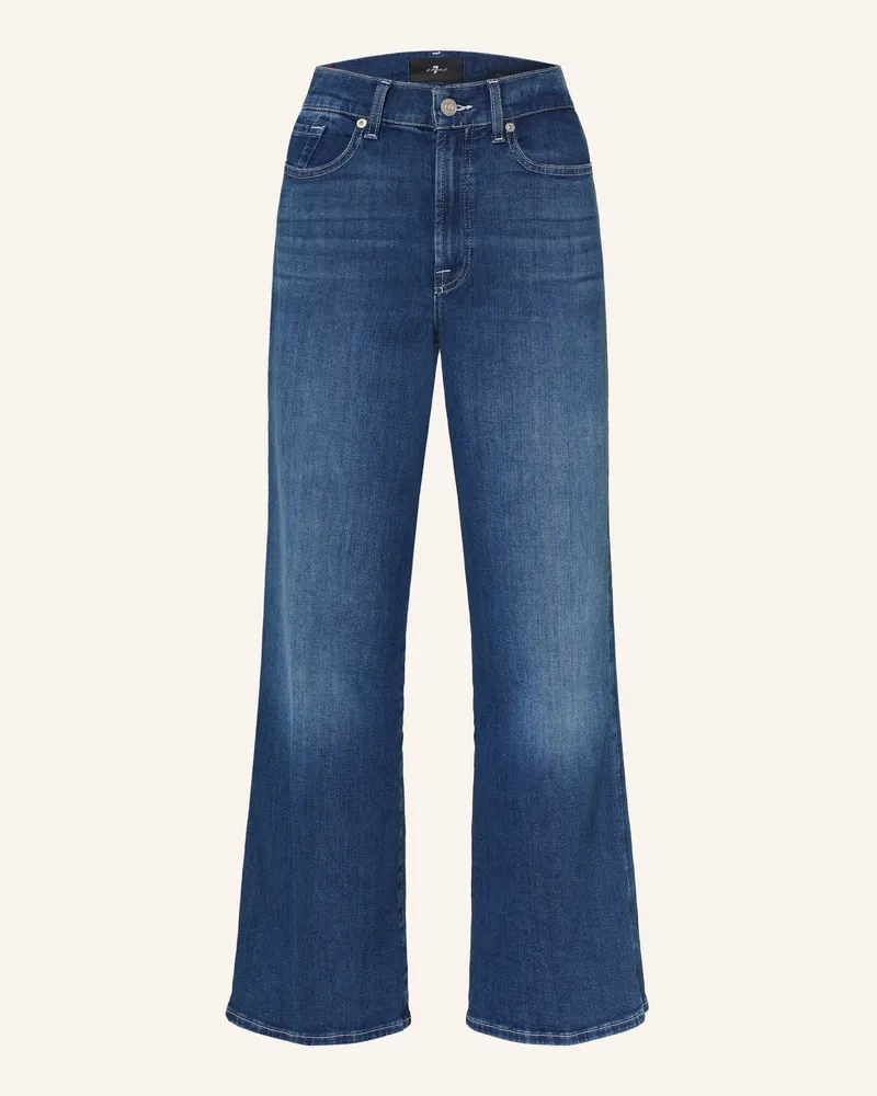 7 for all mankind Wide Leg Jeans Lotta Ankle blau 3do