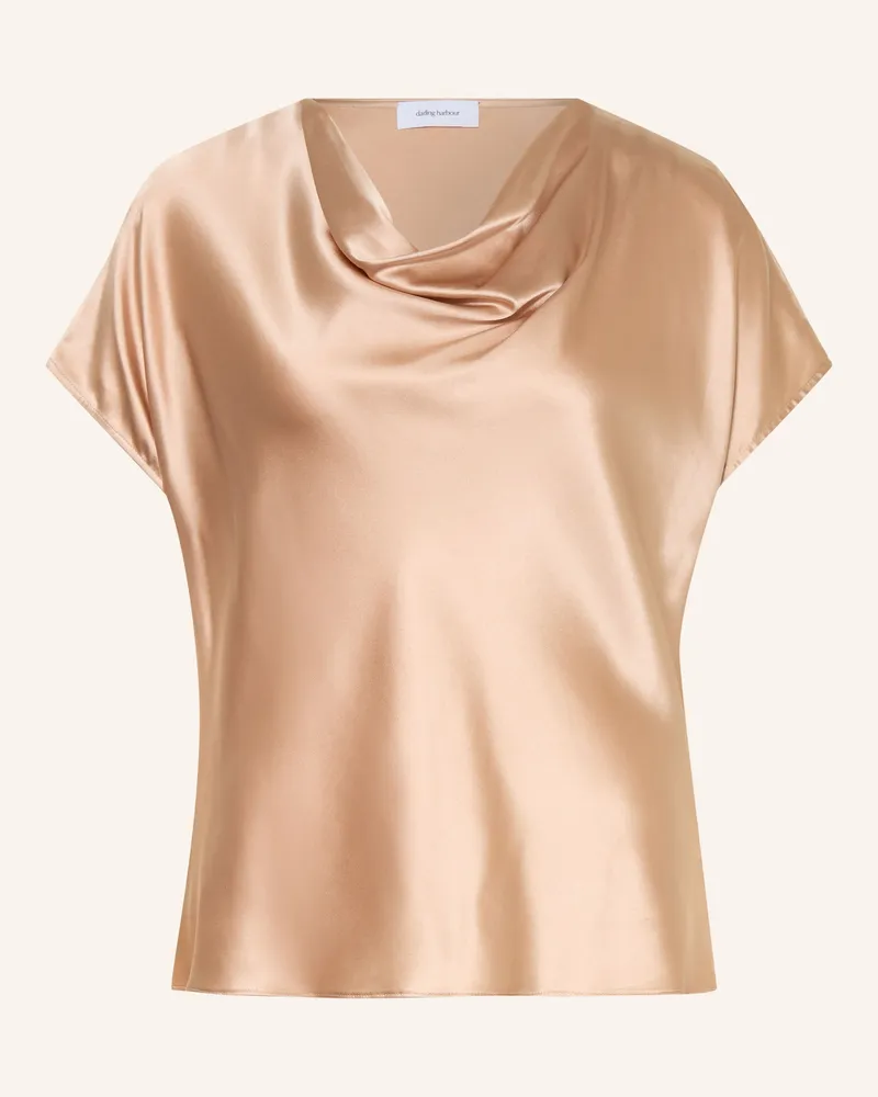 Darling Harbour Blusenshirt Aus Seide braun Camel