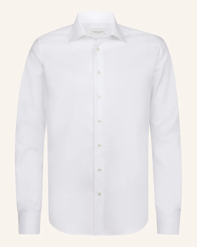 Profuomo Hemd Slim Fit weiss Weiss