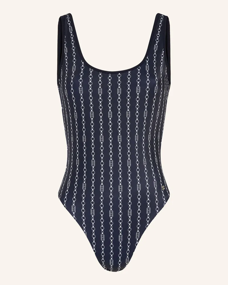 Tommy Hilfiger Badeanzug blau Dunkelblau