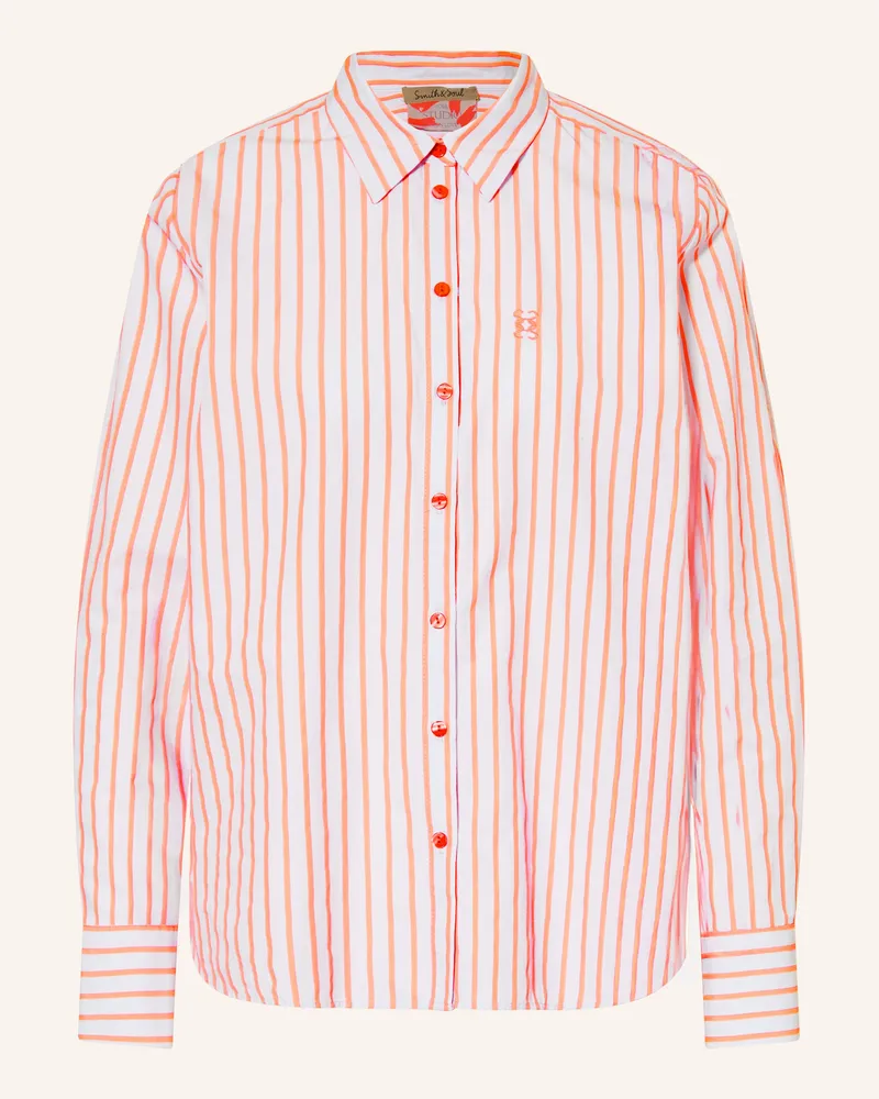 Smith & Soul Hemdbluse orange Hellgrau