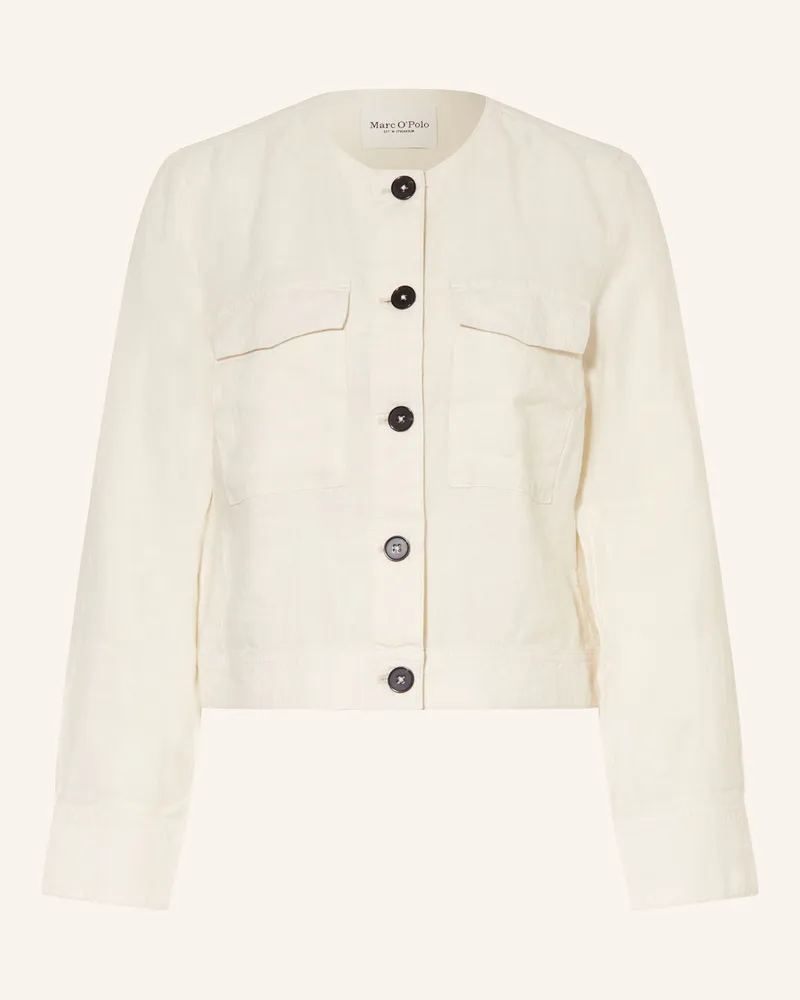 Marc O'Polo Leinenjacke Creme
