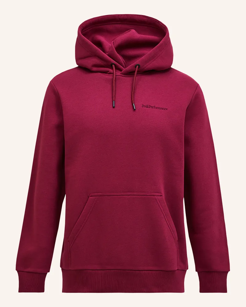 Peak Performance Kapuzensweatshirt Rot