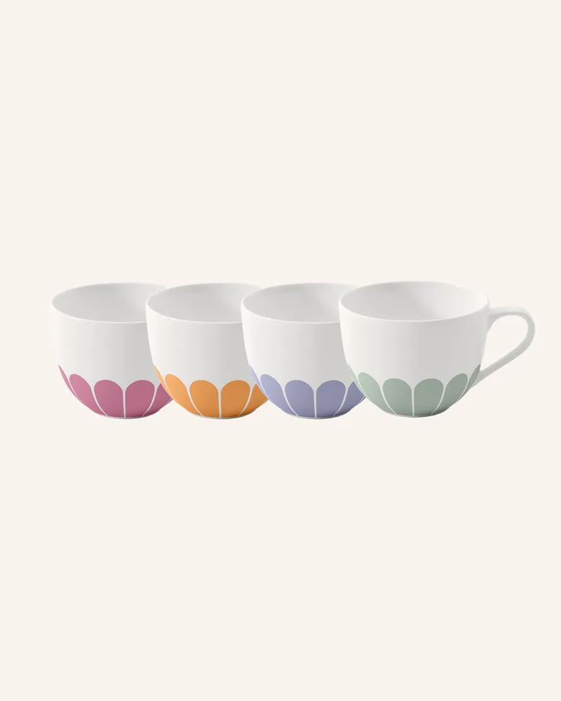 Villeroy & Boch Espressotasse 4tlg. Fleur Couleur weiss Gelb