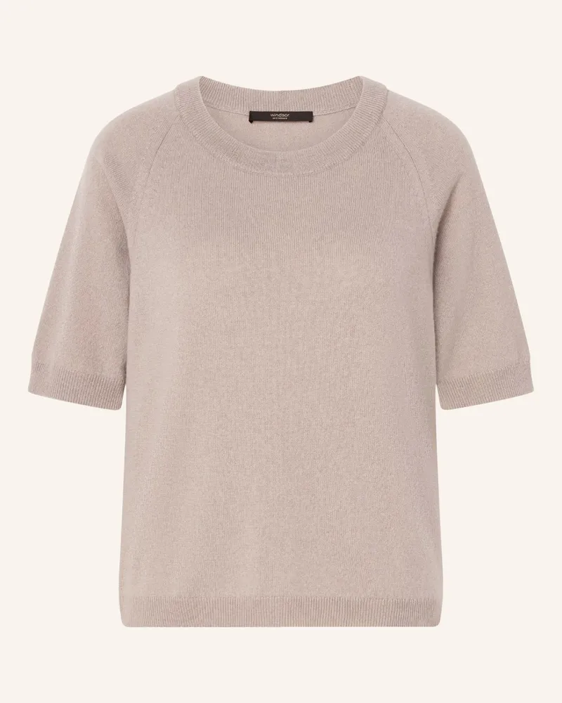 windsor. Strickshirt Aus Cashmere beige Hellbraun