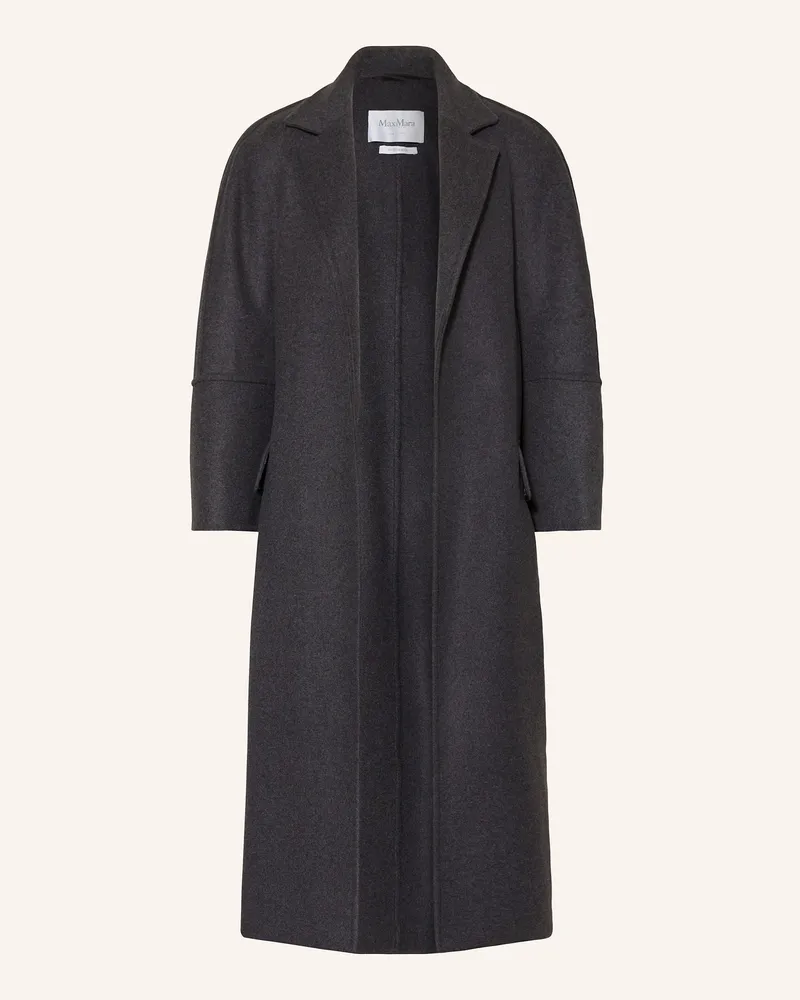 Max Mara Wollmantel ASBURGO mit Cashmere Dunkelgrau