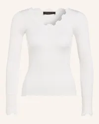 Rosemunde Longsleeve aus Seide Weiss