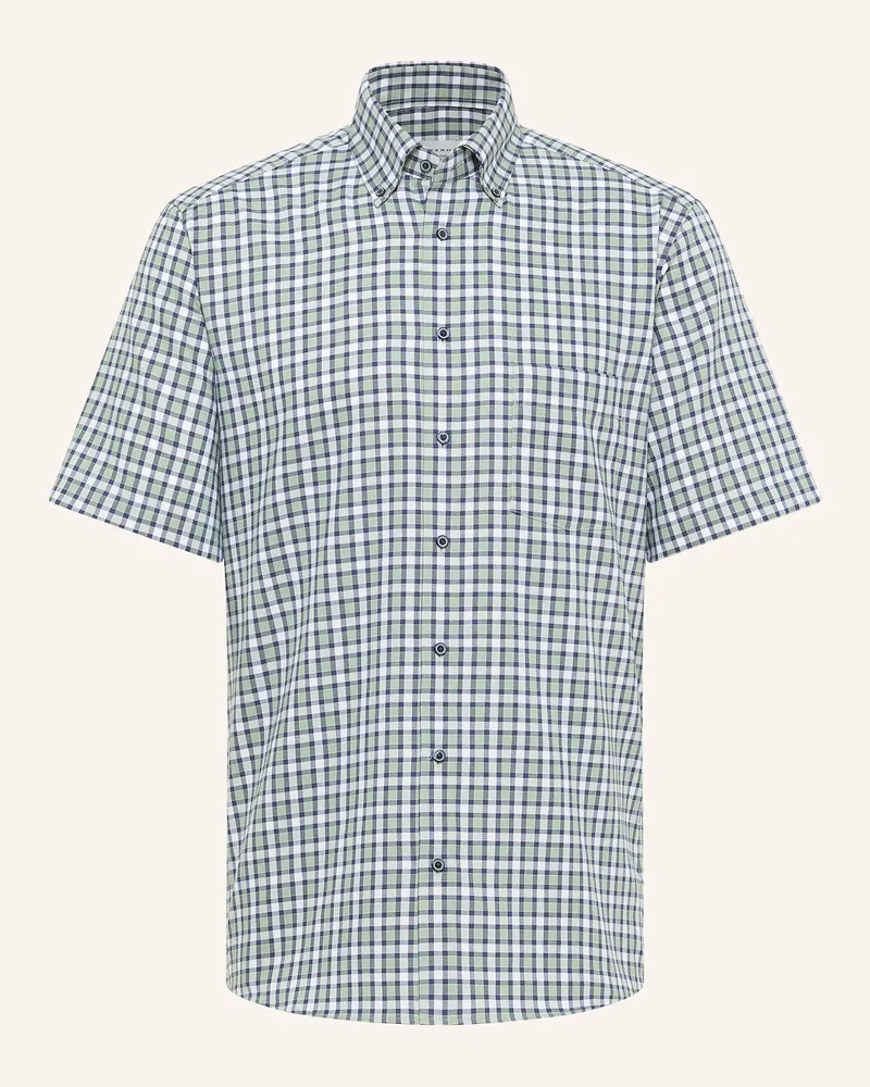Eterna Kurzarm-Hemd Modern Fit Hellgrün