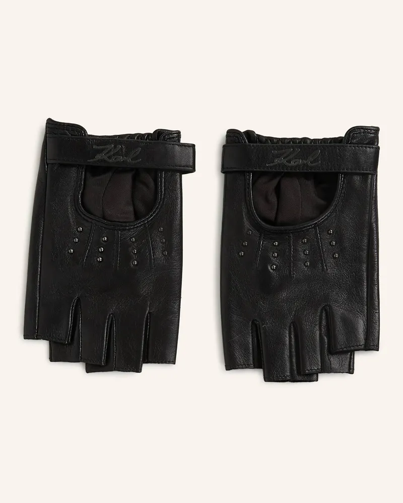 Karl Lagerfeld Handschuhe schwarz Schwarz