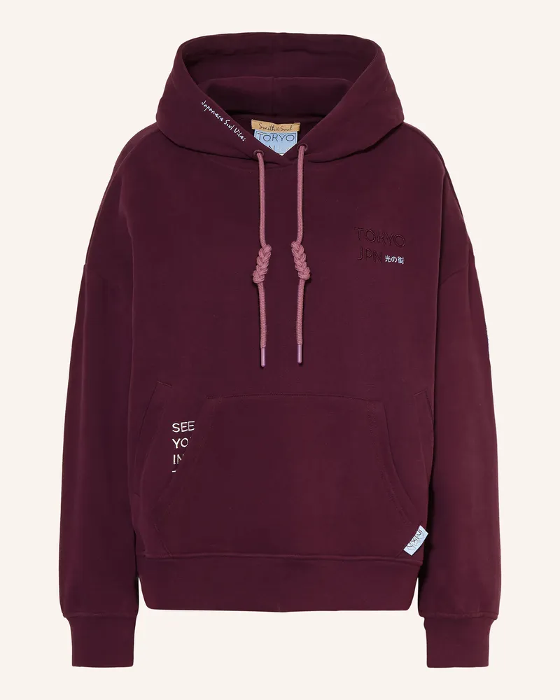 Smith & Soul Oversized-Hoodie rot Dunkelrot