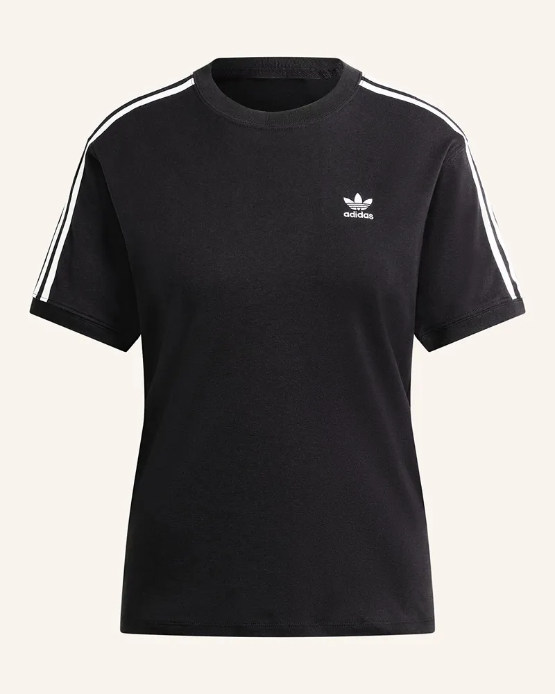 adidas T-Shirt 3 STRIPE Schwarz