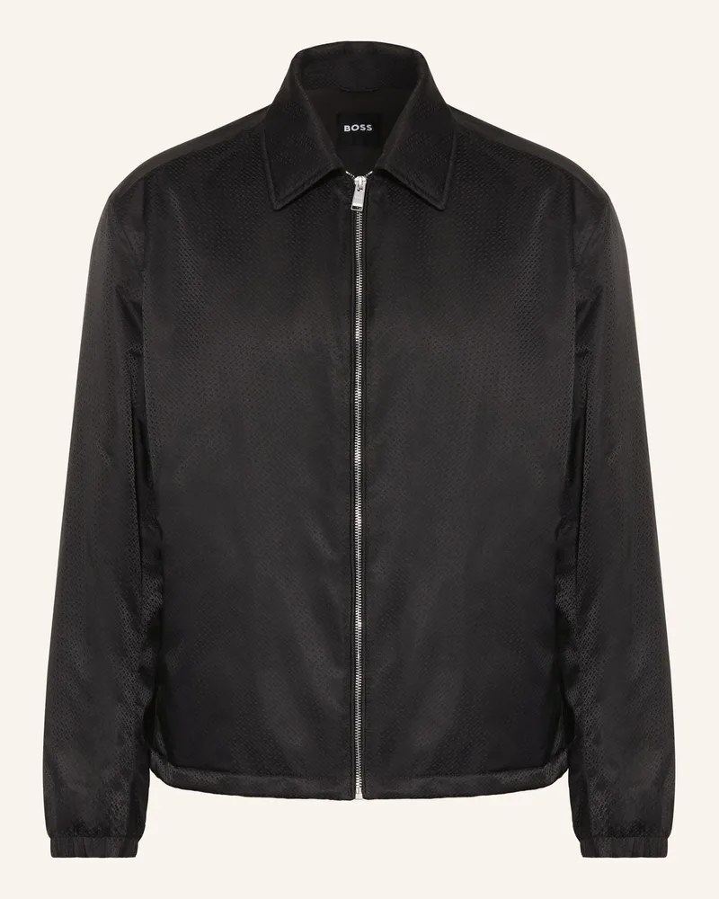 HUGO BOSS Jacquard-Blouson CRESTELL Schwarz