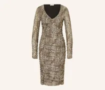 Etuikleid aus Jersey mit Glitzergarn