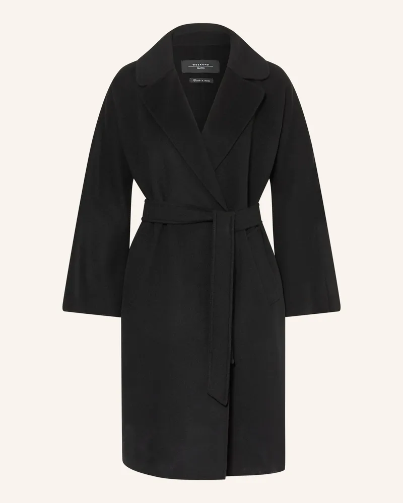 Max Mara Wollmantel Civada schwarz Schwarz