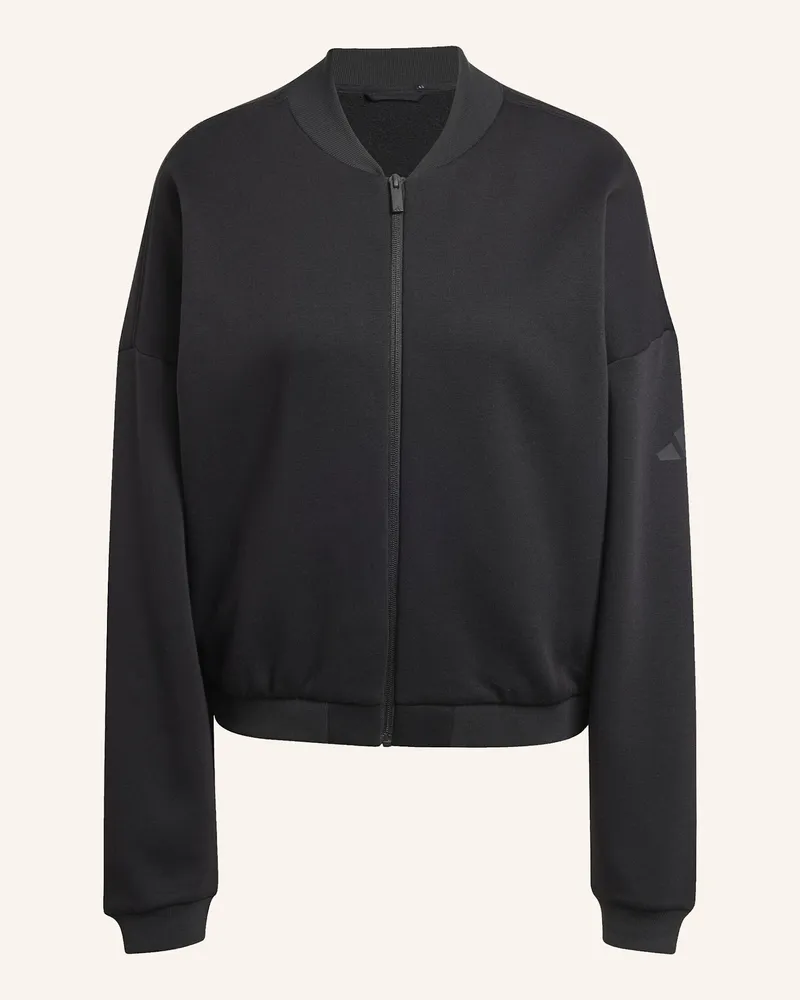 adidas Essentials Contemporary Logo Bomberjacke schwarz Schwarz